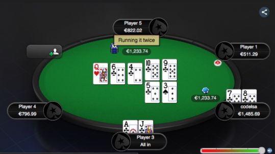 Poker running it twice Poker running it twice